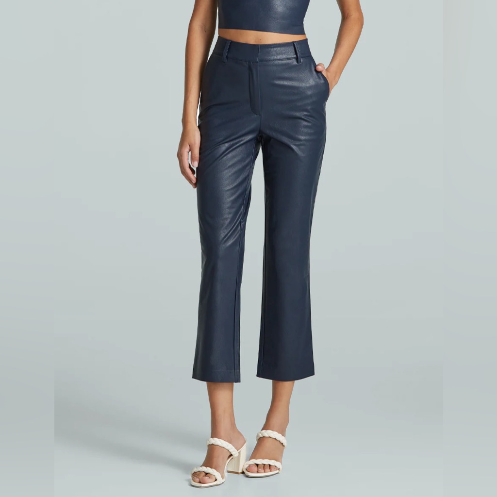 Commando Midnight Blue Cropped Leather Pants